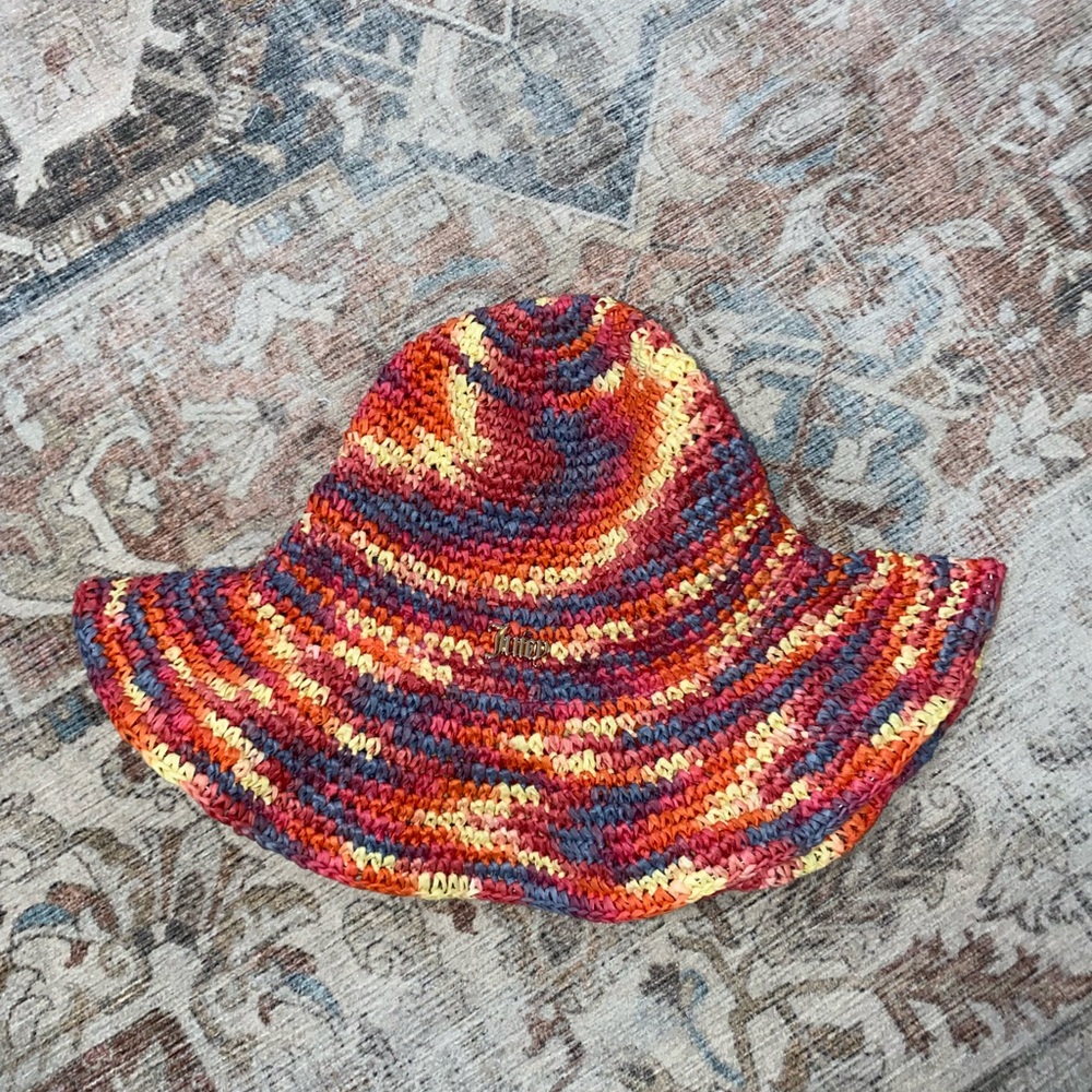 Juicy Couture Colorful Crochet Hat